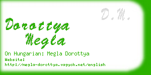 dorottya megla business card